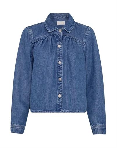 MSCH Copenhagen - MSCHAgo Rue Skjorte - Mid Blue Wash 